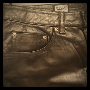 Men’s Brown Leather Jeans from Wilson’s Leather
